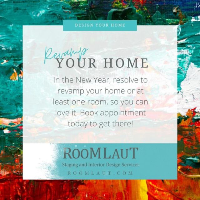 Resolve to revamp your home this year, or at least one room in it. Why shouldn't you love your home! We can help, working together to create a room scheme.
What: furniture selection, finishes, colors, decor and finishing touches.
Where: your home
When You name it (spots open now!)
Book your appointment today!
.
.
#roomlautstaging  #roomlaut #roomlautdesignandstaging #roomdecor #stageranddesigner #roomschemes #homedecor #homeowner #loveyourhome #homeiswehreyourheartis #interiordesigning